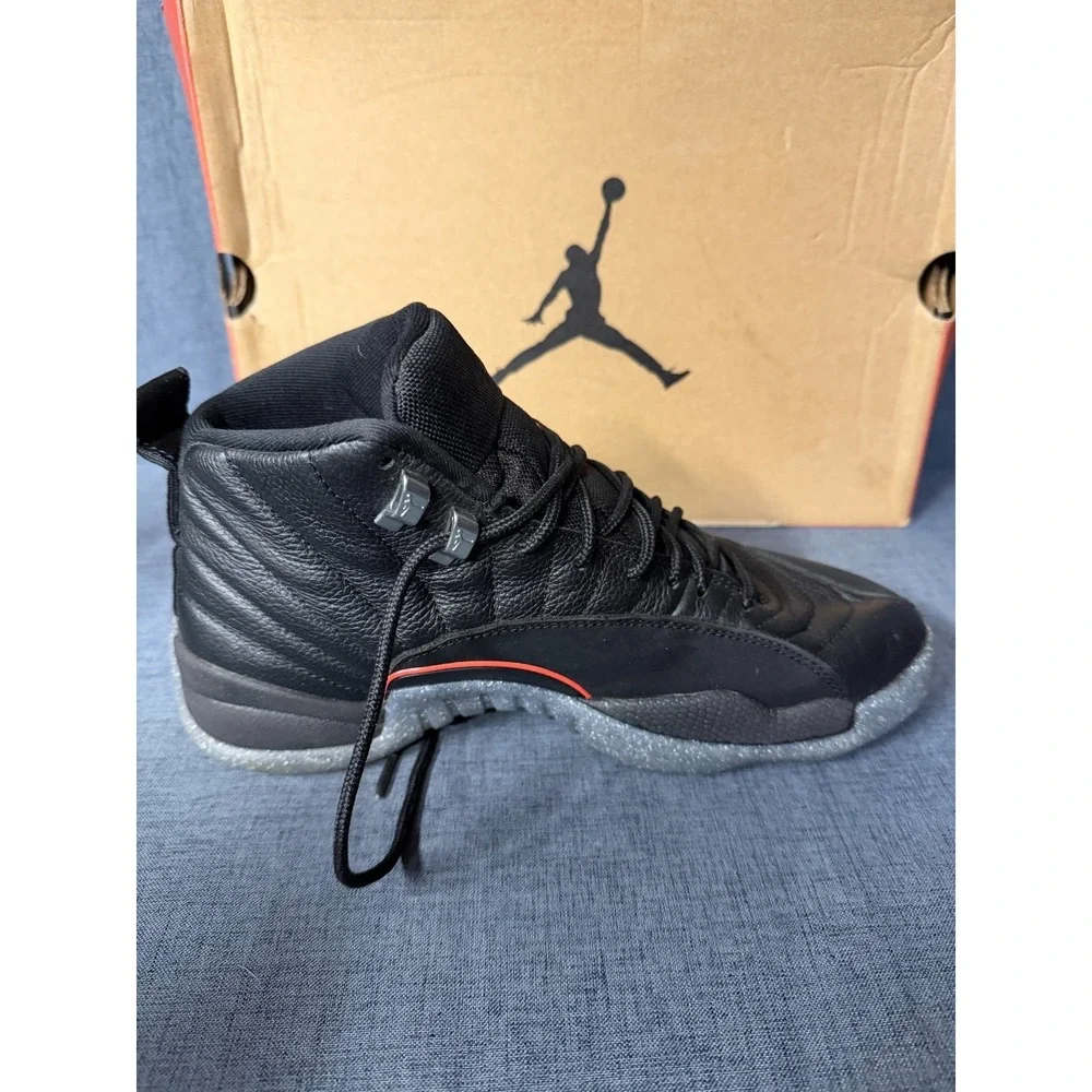 Nike Air Jordan 12  Retro Utility Black-Bright Crimson DC1062-006  Mens Size 8.5